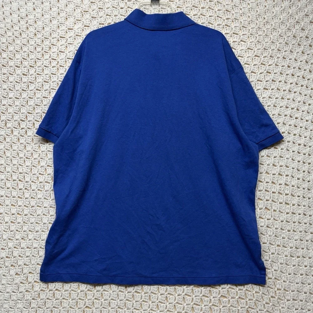 Polo Ralph Lauren Shirt Mens 2X Big Blue Adult Cotton Short Sleeve Pony Rugby